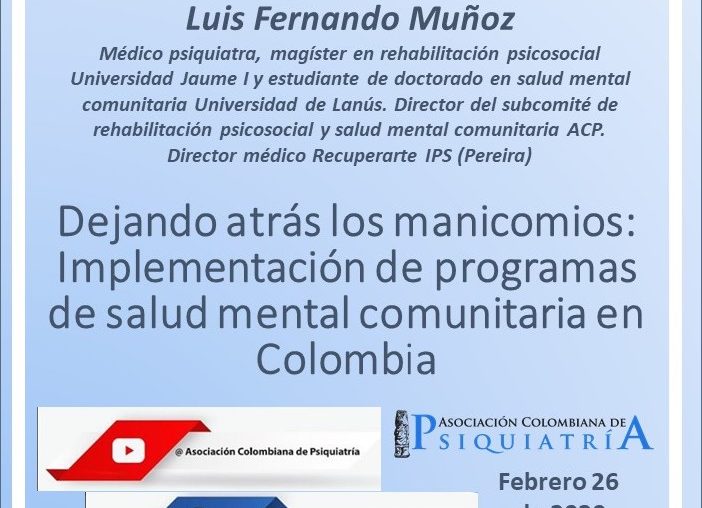 Webinar 26 de Febrero Con el Doctor Luis Fernando Muñoz