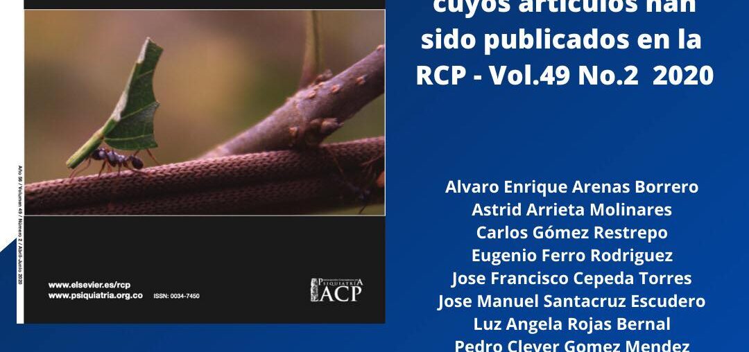 Reconocimiento #AsociadoACP RCP Vol. 49 No. 2 - 2020