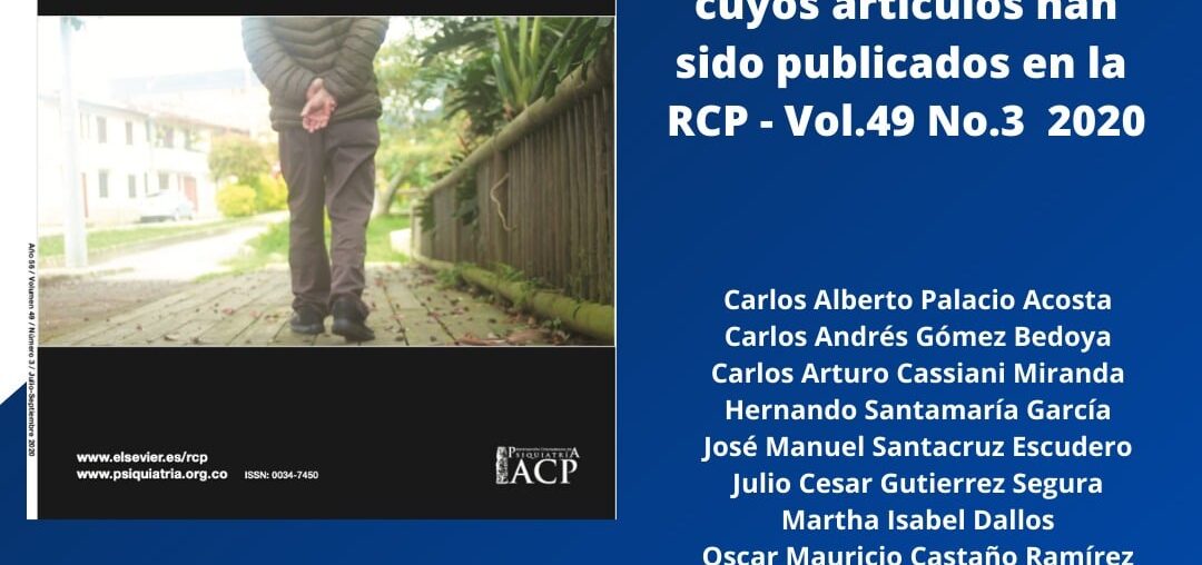 Reconocimiento #AsociadoACP RCP Vol. 49 No. 3 - 2020
